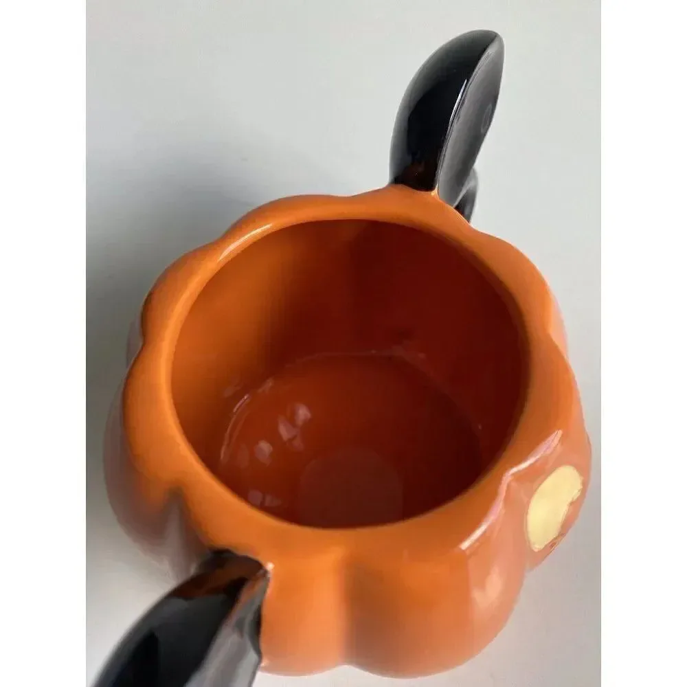 Halloween Disney Mickey Mouse Pumpkin Coffee Mug Cup Jack-O-Lantern NEW‎